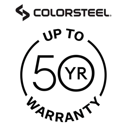 colorsteel 50 years warranty logo