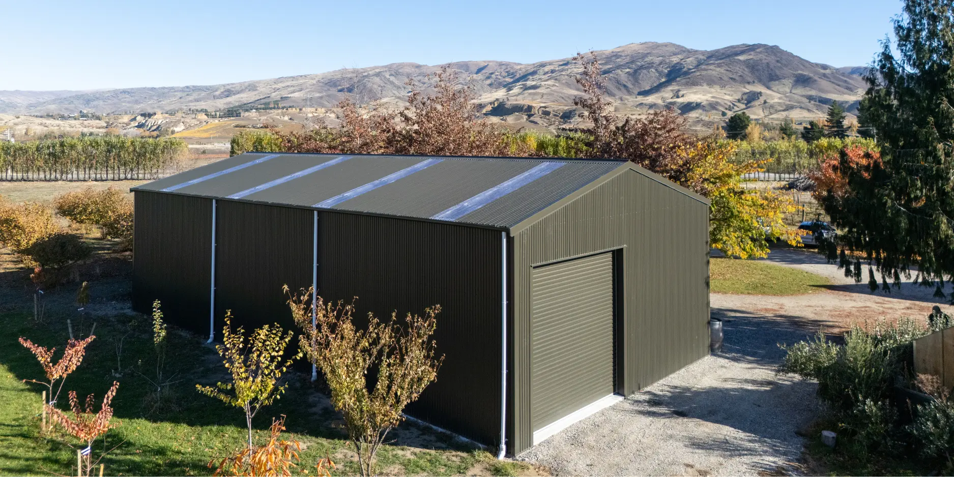 steel frame shed new zealand skyline